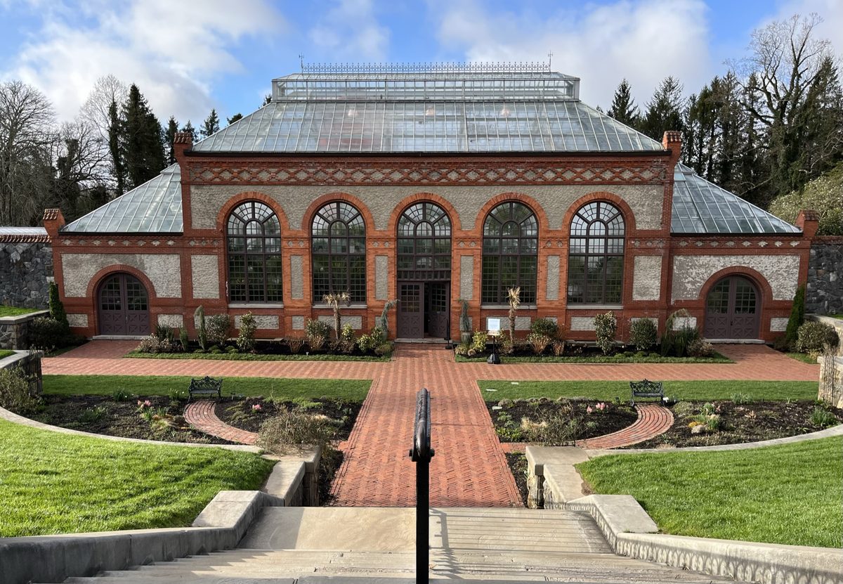 The Biltmore Estate conservatory in Asheville, North Carolina.
