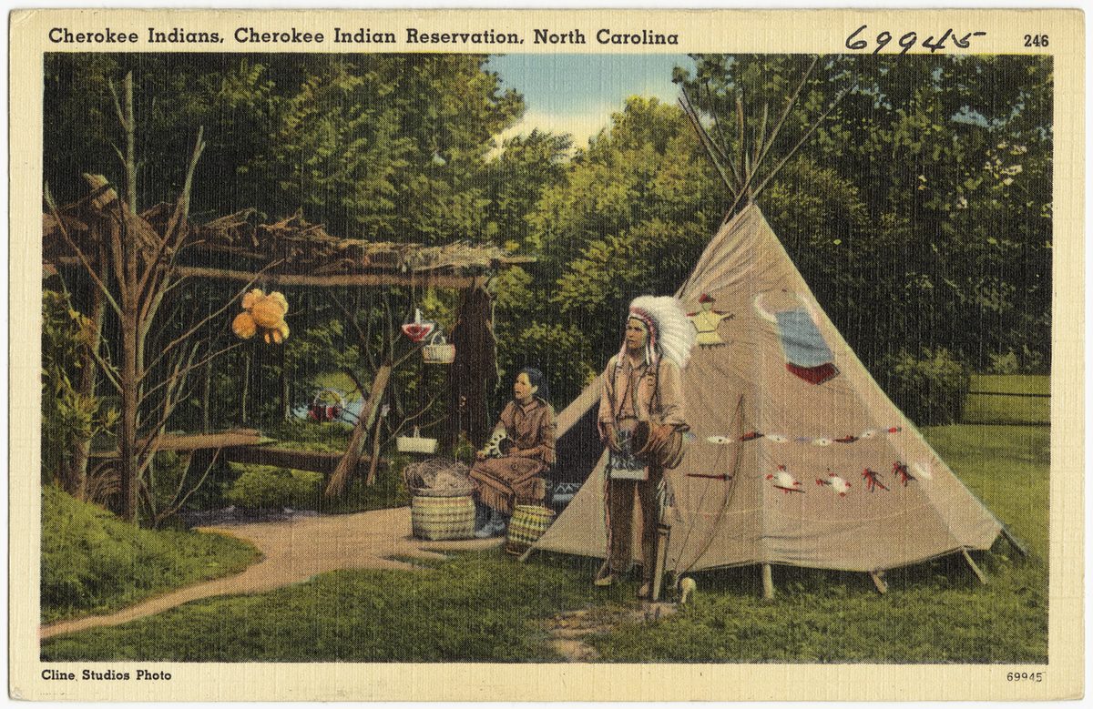 The Eastern Band of Cherokee Indians Reservation in Cherokee, NC.